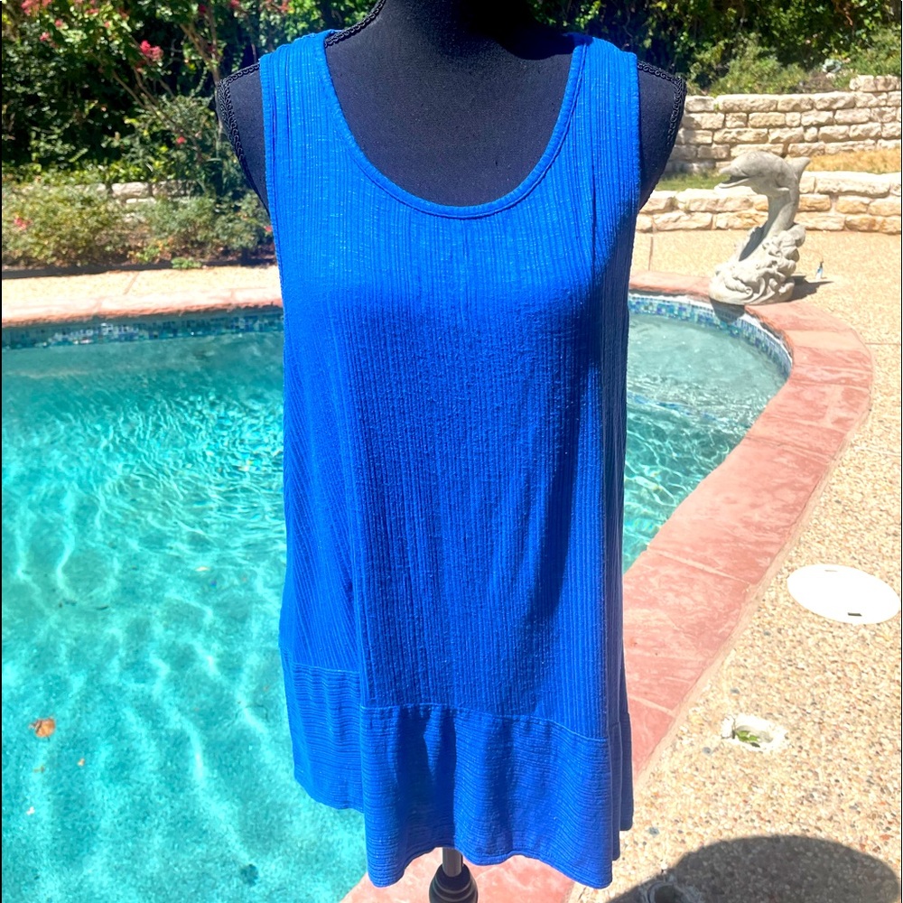 Apt. 9, blue, sleeveless Tunic, size XXL